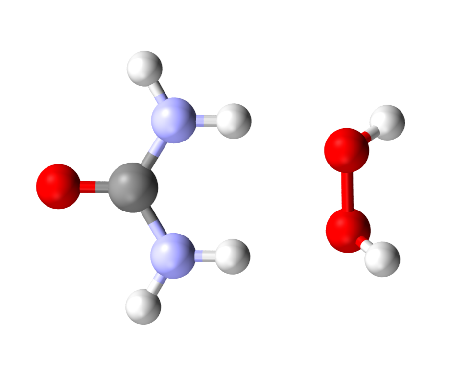 Molecular structure of carbamide peroxide